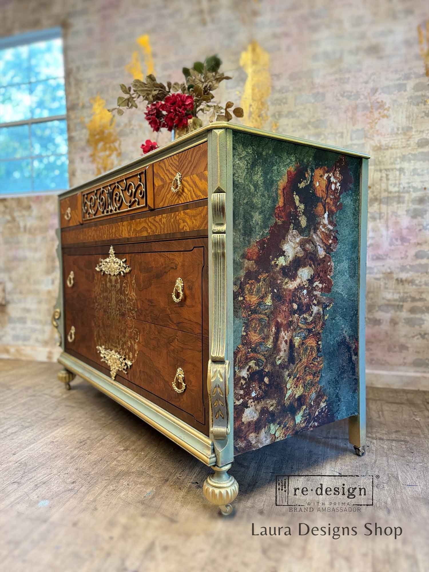 A1 Decoupage Fiber – Marble Mirage –