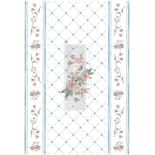 Decor Transfers® Annie Sloan® – Swedish Posy – total sheet size 24″x35″, cut into 3 sheets