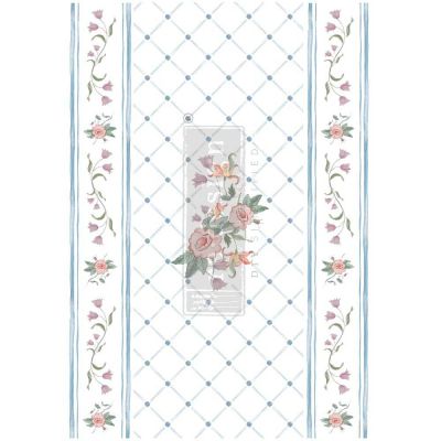 Decor Transfers® Annie Sloan® – Swedish Posy – total sheet size 24″x35″, cut into 3 sheets
