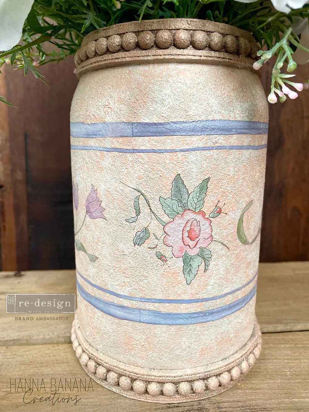 Decor Transfers® Annie Sloan® – Swedish Posy – total sheet size 24″x35″, cut into 3 sheets