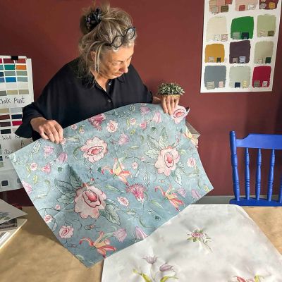 A1 Decoupage Fiber Annie Sloan®- Swedish Posy – 1 sheet, A1 size