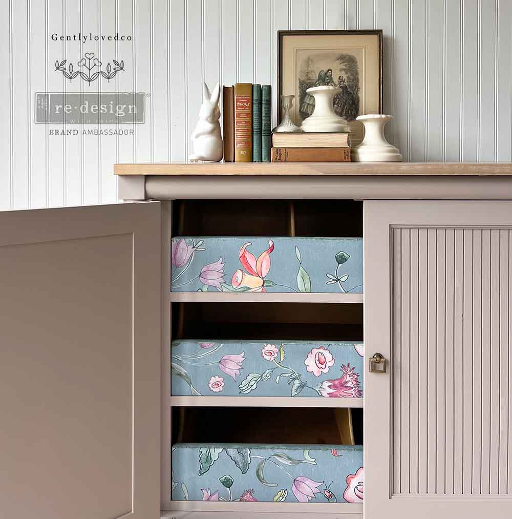 A1 Decoupage Fiber Annie Sloan®- Swedish Posy – 1 sheet, A1 size