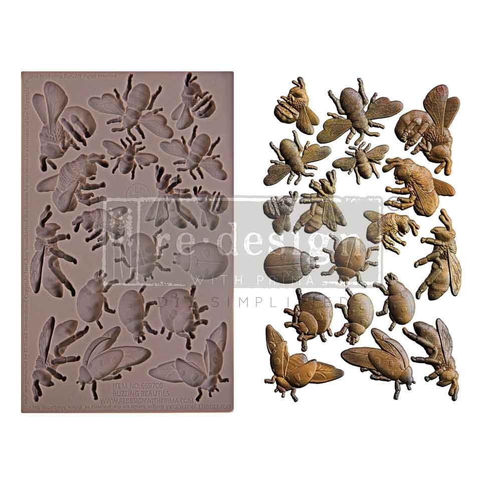 Decor Moulds® – Buzzing Beauties – 1 pc, 5″x8″x8mm