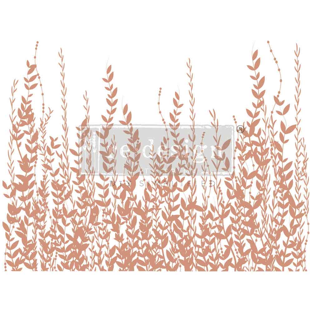 Kacha Decor Transfers® Rose Gold Foil – In the Field – total sheet size 18″x24″, cut into 2 sheets