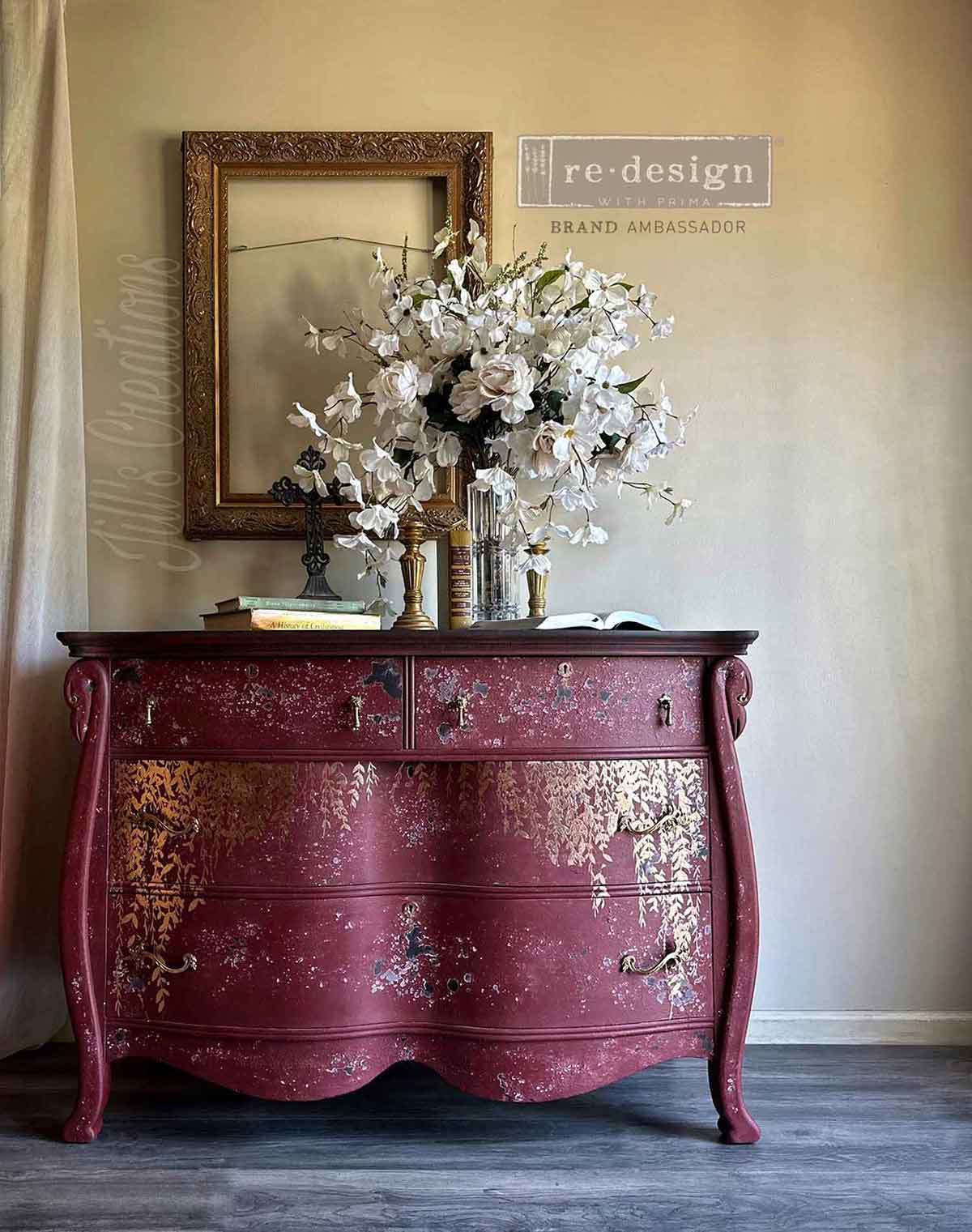 Kacha Decor Transfers® Rose Gold Foil – In the Field – total sheet size 18″x24″, cut into 2 sheets