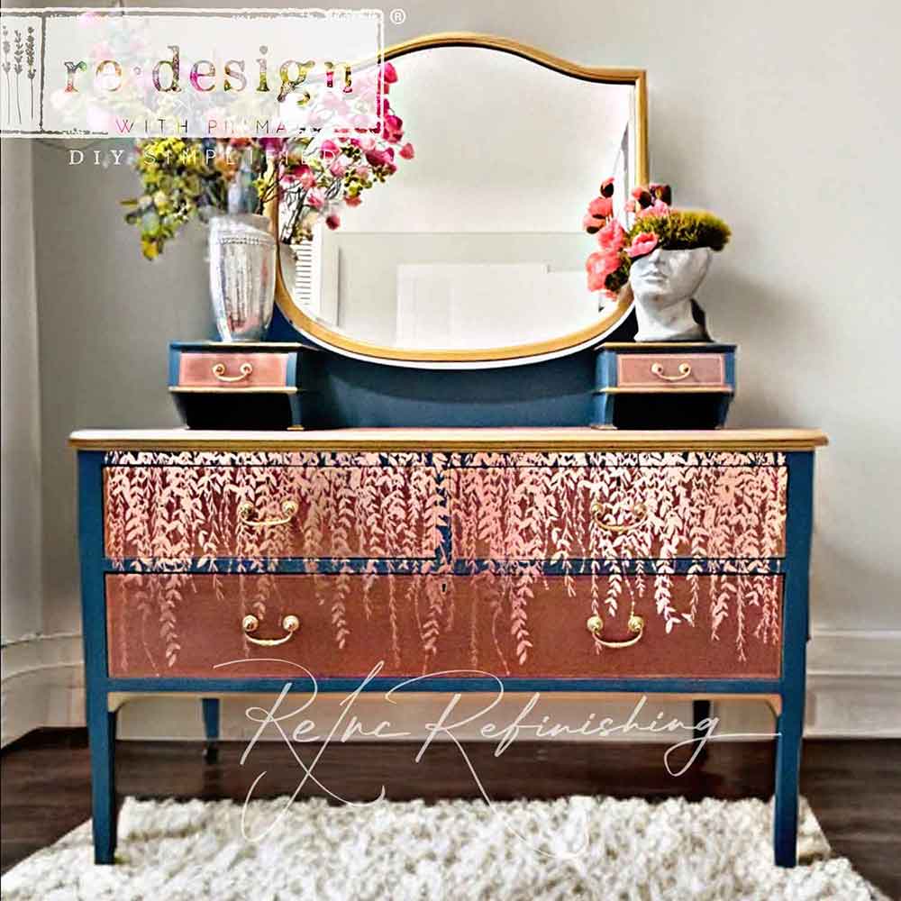 Kacha Decor Transfers® Rose Gold Foil – In the Field – total sheet size 18″x24″, cut into 2 sheets