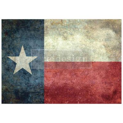 A1 Decoupage Fiber – Texas Flag – 1 sheet, A1 size