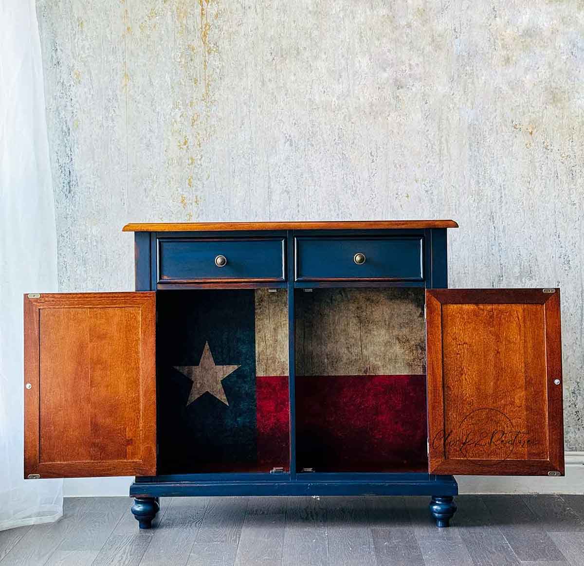 A1 Decoupage Fiber – Texas Flag – 1 sheet, A1 size