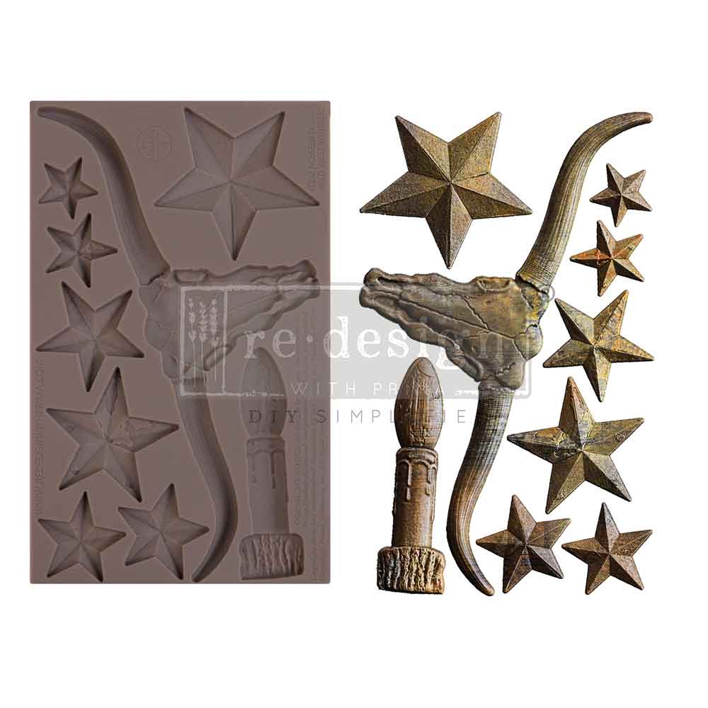 Decor Moulds® – Wild West Whispers – 1 pc, 5″x8″x8mm