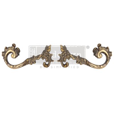 Kacha Decor Metal Pulls – Enchanté – 2 pcs, 4.7″x2.1″ + 4 screws
