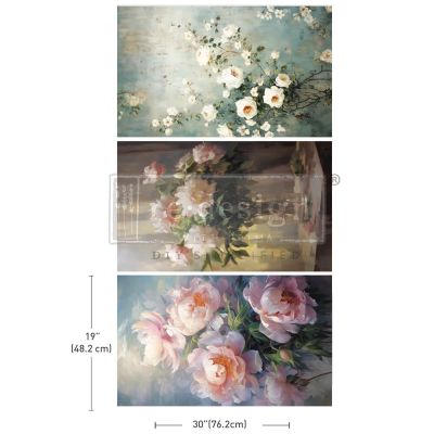 Decoupage Decor Tissue Paper Pack – Bountiful Beauty – 3 sheets, 19.5″x30″ each