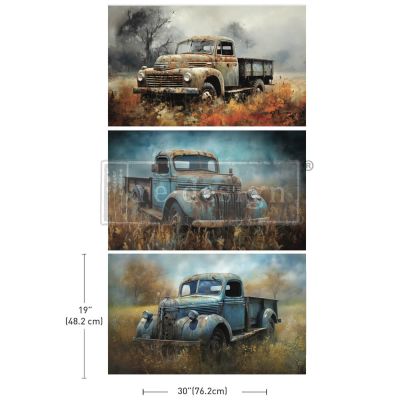 Decoupage Decor Tissue Paper Pack – Wheels of Time – 3 sheets, 19.5″x30″ each