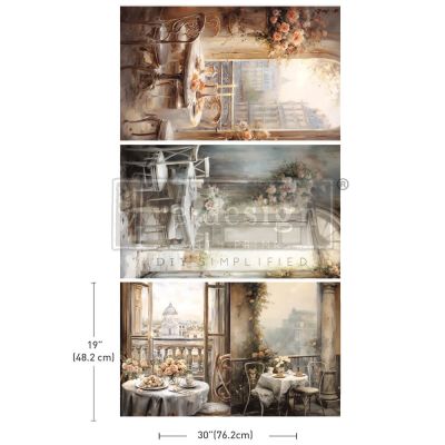 Decoupage Decor Tissue Paper Pack – What a view – 3 sheets, 19.5″x30″ each