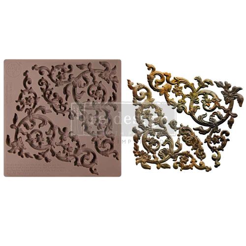 Decor Moulds – Corner Charm – 1 pc, 6″x6″x8mm Copyright #VA0002389483