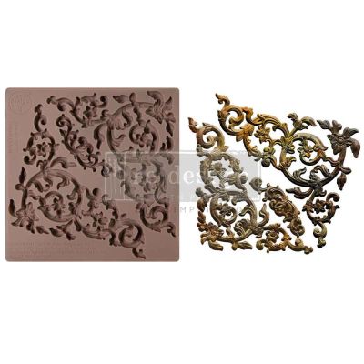 Decor Moulds – Corner Charm – 1 pc, 6″x6″x8mm Copyright #VA0002389483