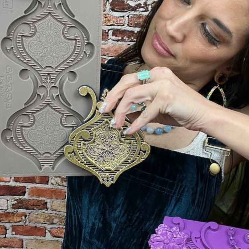 Cece Mould – Darling Damask – 1 pc, 5″x10″x8mm