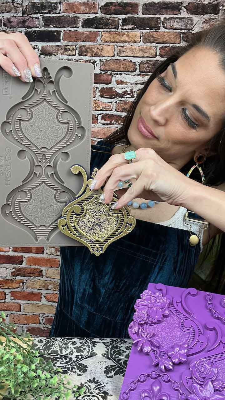 Cece Mould – Darling Damask – 1 pc, 5″x10″x8mm