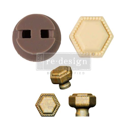 Cece Knob Mould – Imperial Pearl – 1 knob set, includes hardware