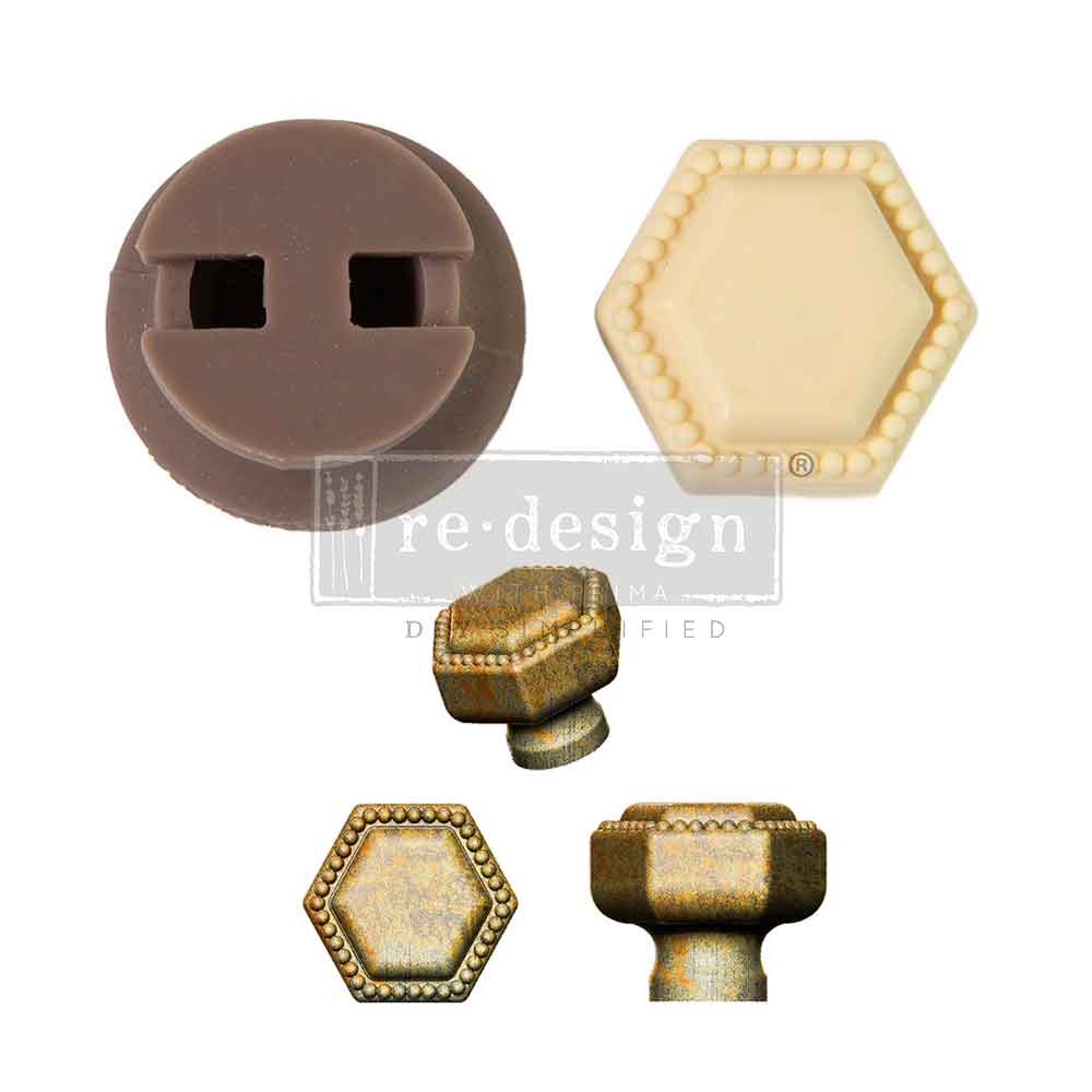 Cece Knob Mould – Imperial Pearl – 1 knob set, includes hardware