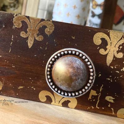 Cece Knob Mould – Pearl Inlay – 1 knob set, includes hardware