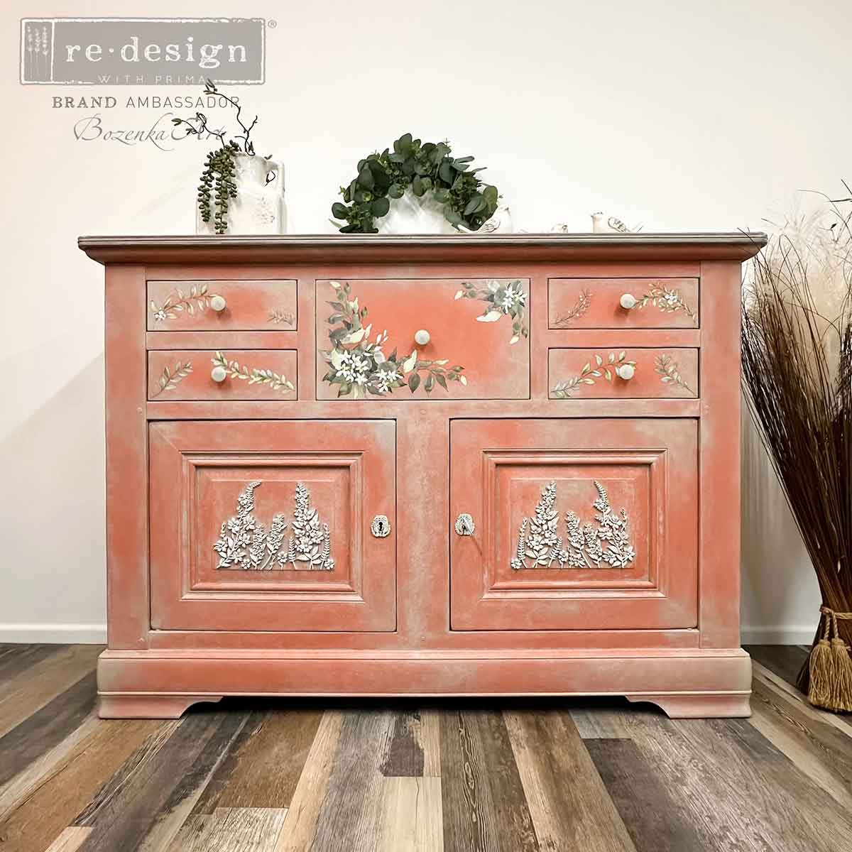 Decor Moulds – Country Blossom – 1 pc, 5″x8″x8mm Copyright #VA0002389475