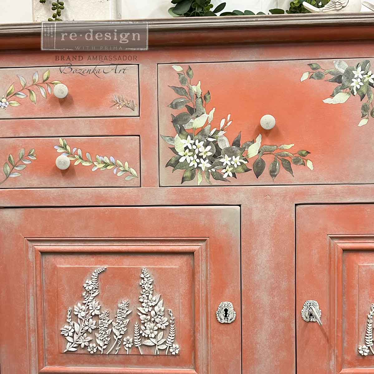 Decor Moulds – Country Blossom – 1 pc, 5″x8″x8mm Copyright #VA0002389475