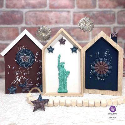 Decor Moulds® – Happy 4th – 1 pc, 5″x8″x8mm