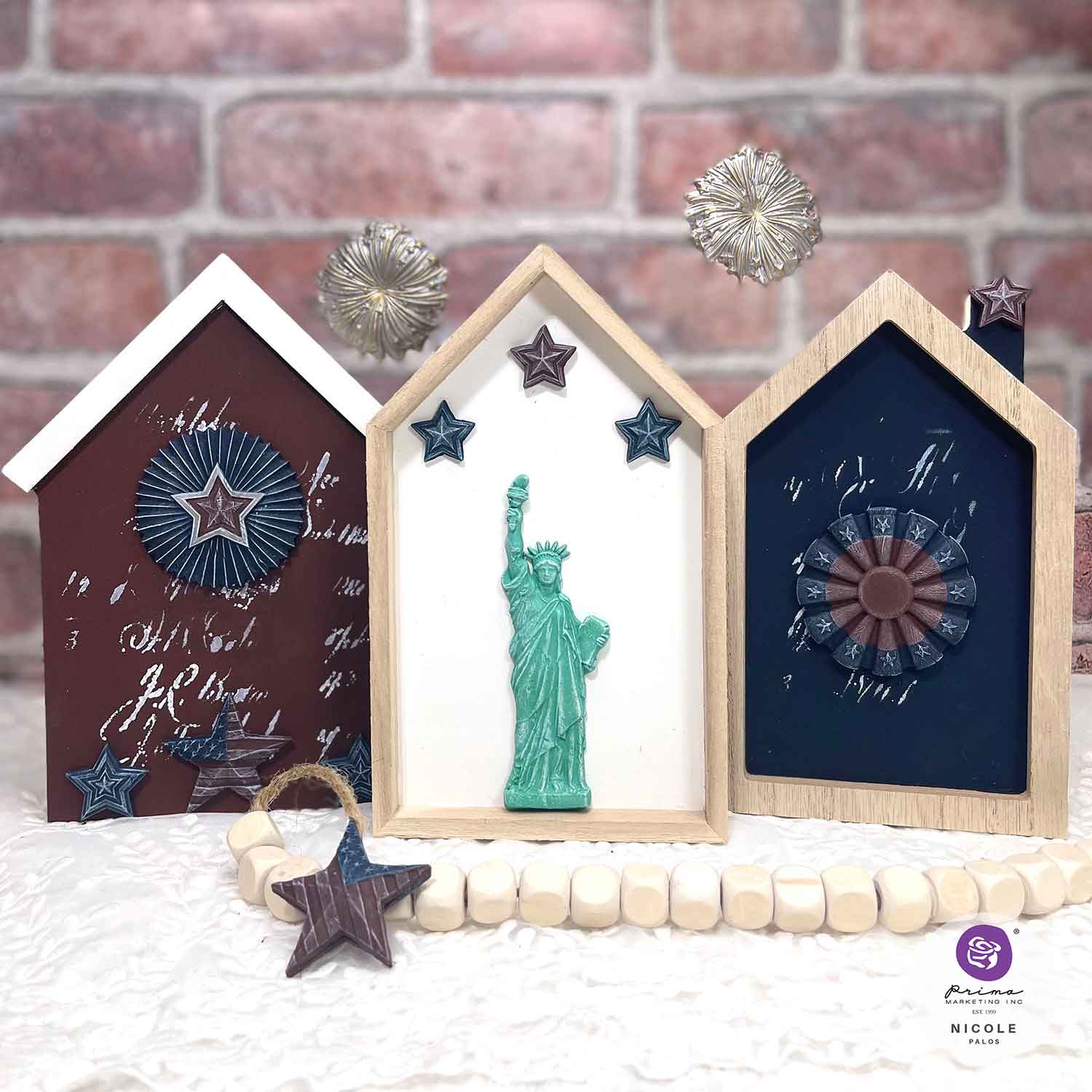 Decor Moulds® – Happy 4th – 1 pc, 5″x8″x8mm