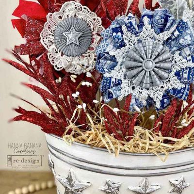 Decor Moulds® – Red, White, and Blue – 1 pc, 5″x8″x8mm