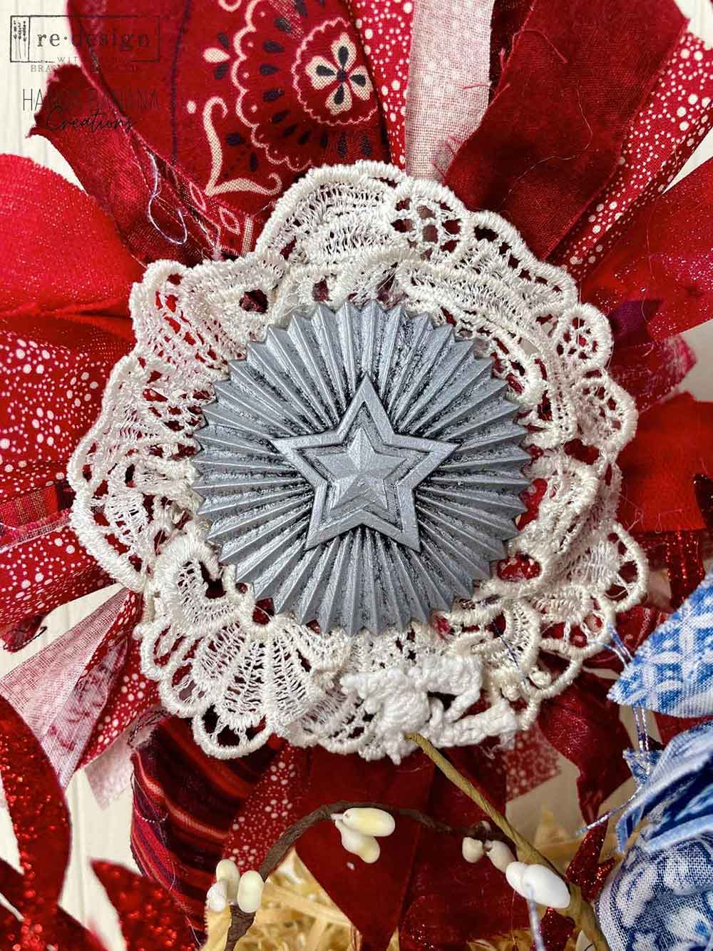 Decor Moulds® – Red, White, and Blue – 1 pc, 5″x8″x8mm