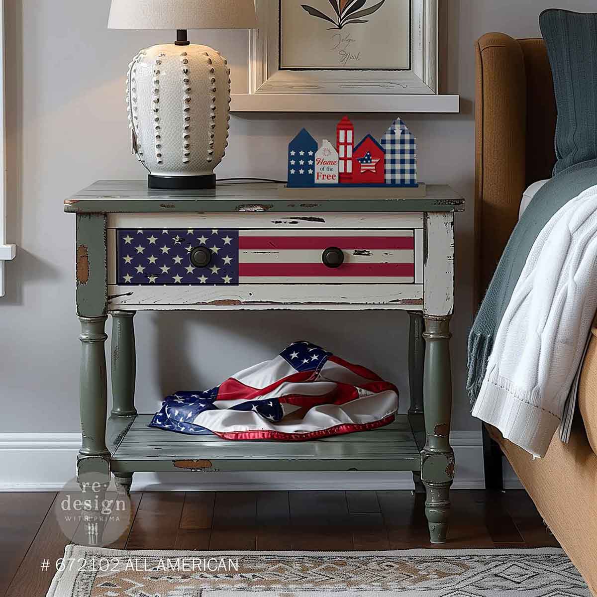 A3 Decoupage Decor Tissue Paper Pack – All American – 3 sheets, 11.7”x16.5” each