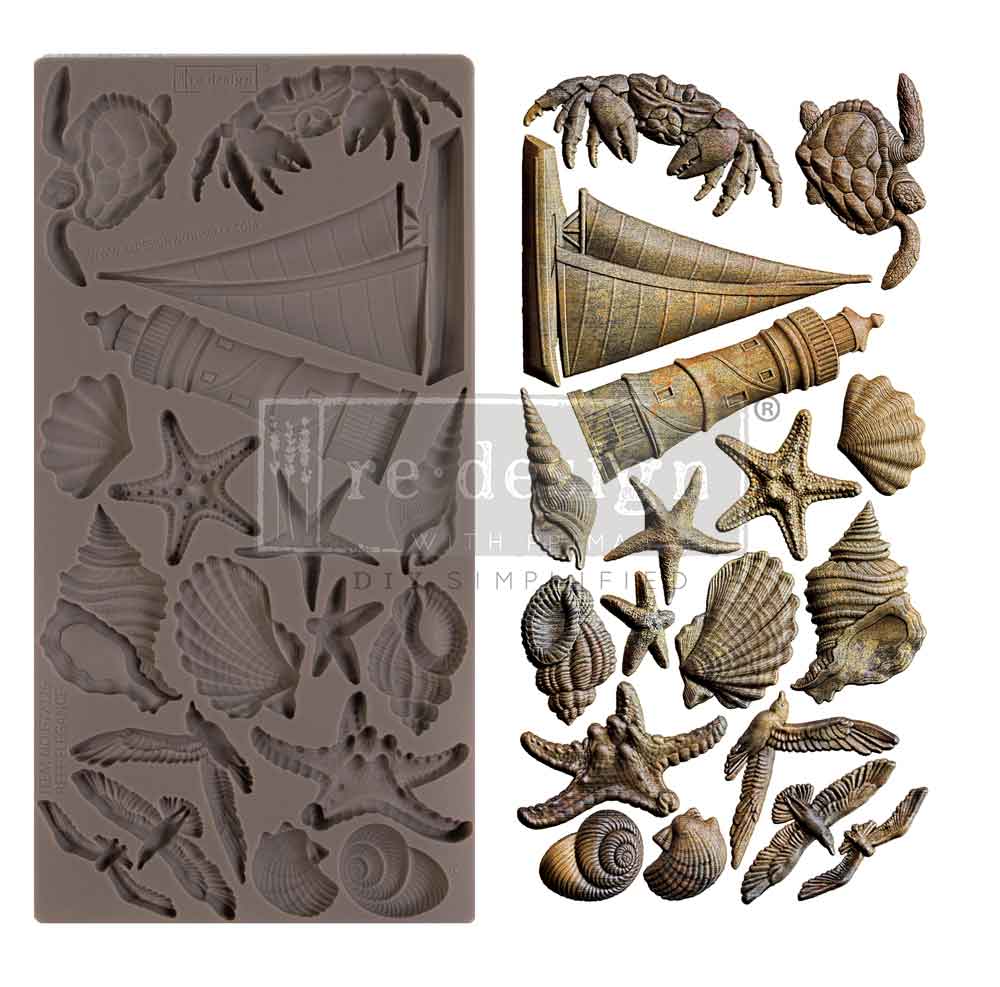 Decor Moulds® – Reef Elegance – 1 pc, 5″x10″x8mm