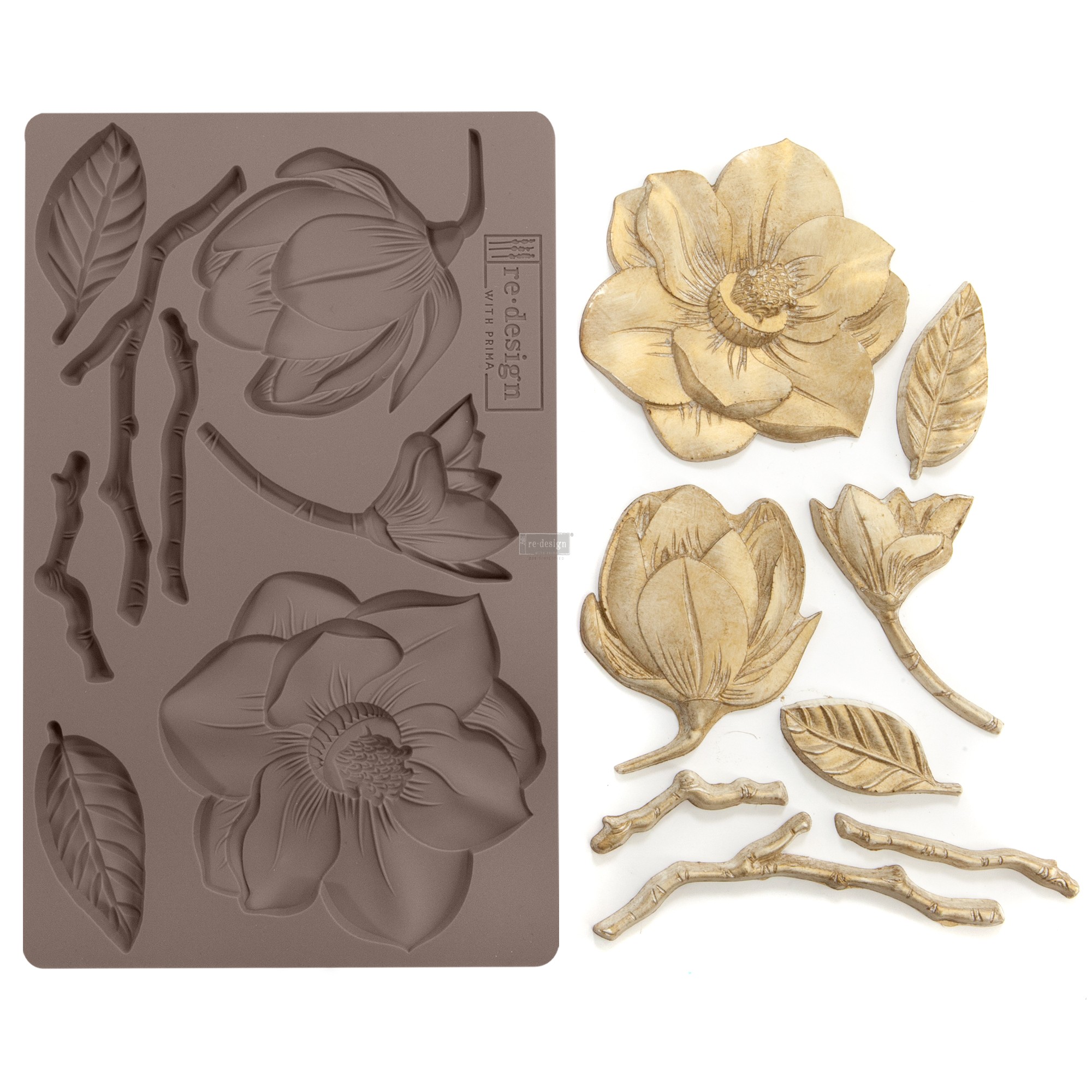 Redesign Décor Moulds®- Winter Blooms 5″X 8″ 8 Mm Thickness Copyright #Va2328139