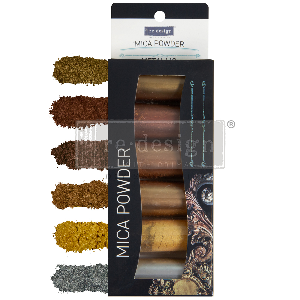 Decor Mica Powder Set – Metallic – 6 colors x 5g each