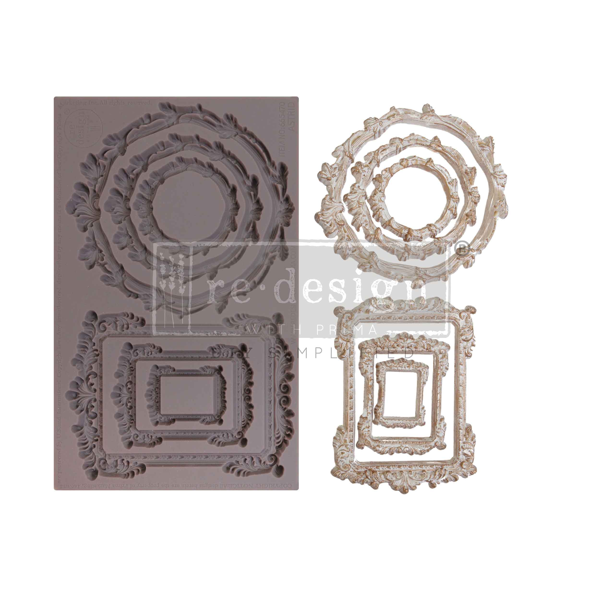 Decor Moulds® – Astrid – 1 Pc, 5″X8″X8Mm