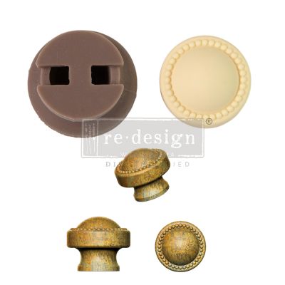 Cece Knob Mould – Pearl Inlay – 1 knob set, includes hardware