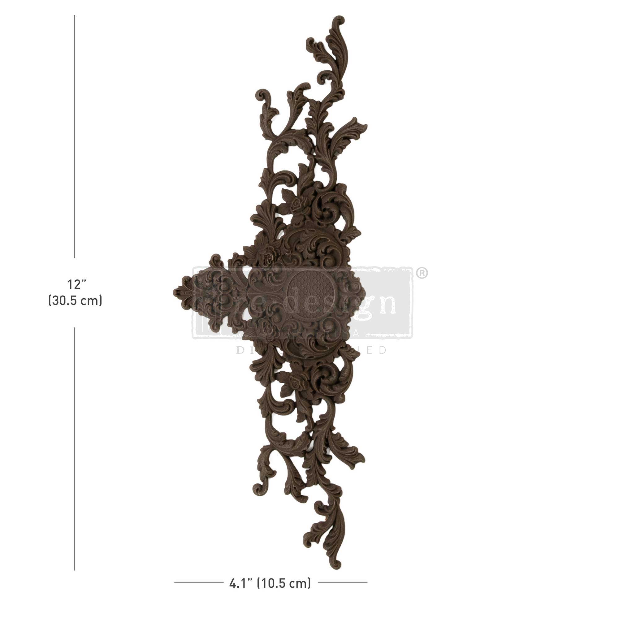 Decor Poly® – Elaborate Finery – 12″x4.13″x0.25″ / 30.5cmx10.5cmx0.64cm Copyright #VA2412717
