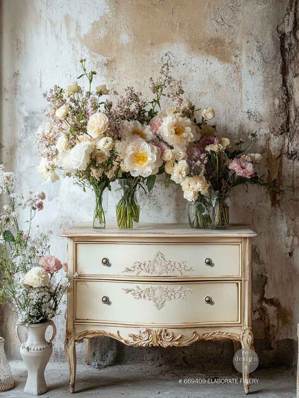 Decor Poly® – Elaborate Finery – 12″x4.13″x0.25″ / 30.5cmx10.5cmx0.64cm Copyright #VA2412717
