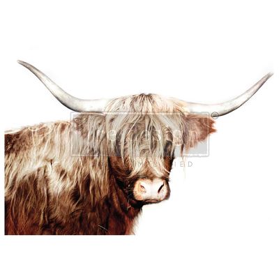 A1 Decoupage Fiber – Majestic Moo – 1 sheet, A1 size