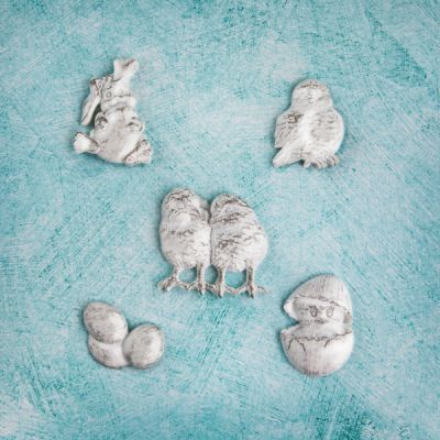 Shabby Chic Treasures Resin, Easter, 5-Pack