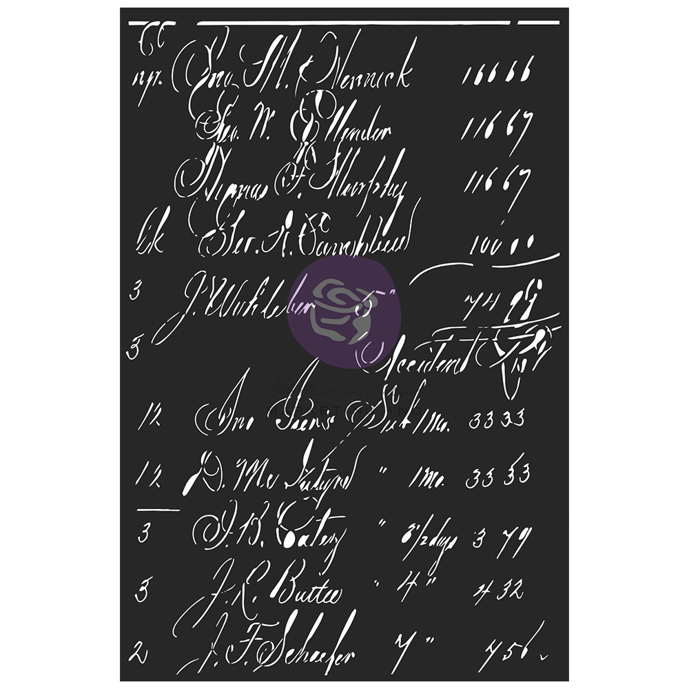 Finnabair Stencils – Calculations – 1 piece, 6″x9″- Laser cut on 16 mil Mylar