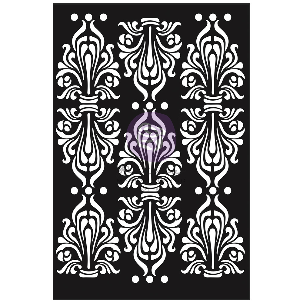 Finnabair Stencils – Manor House – 1 piece, 6″x9″- Laser cut on 16 mil Mylar