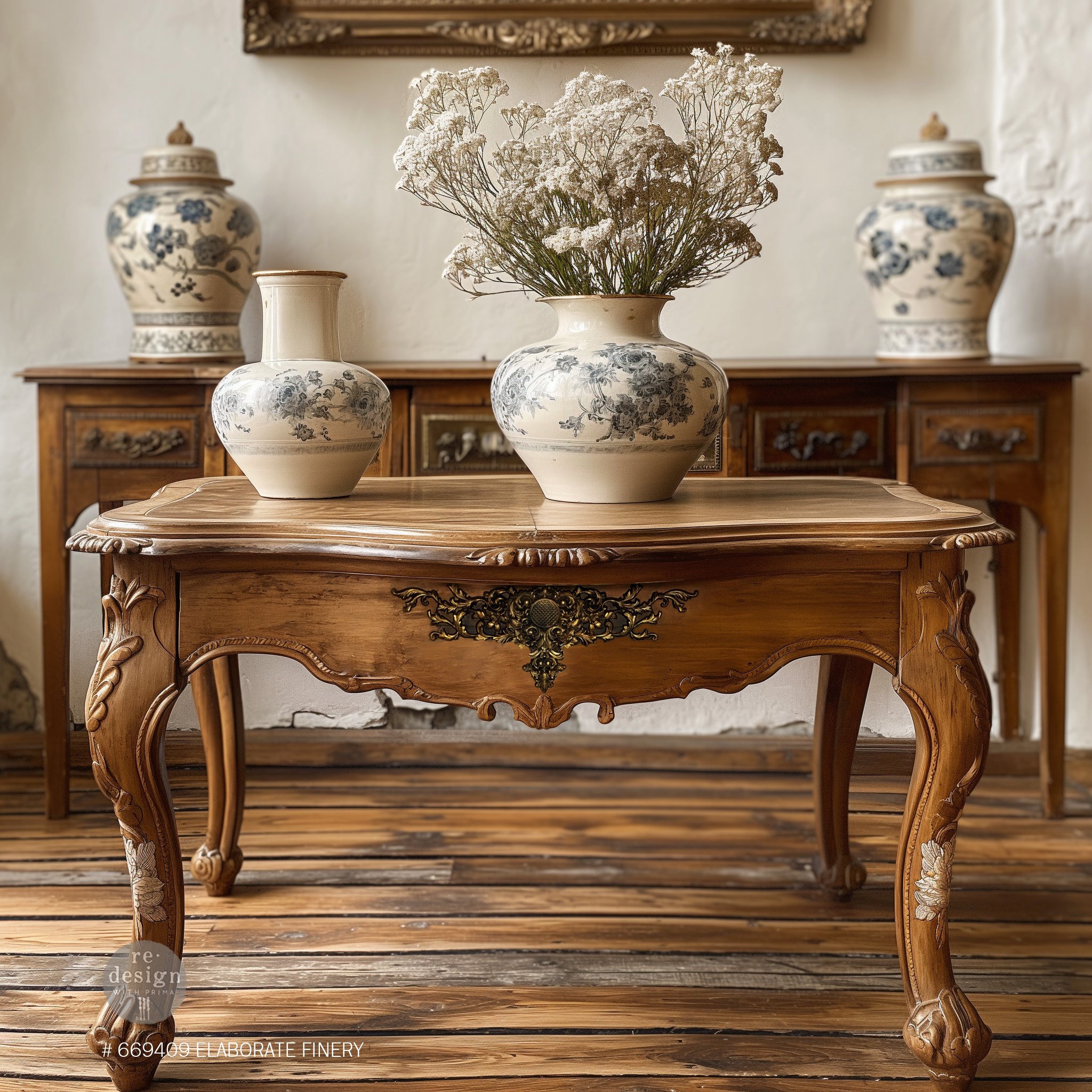 Decor Poly® – Elaborate Finery – 12″x4.13″x0.25″ / 30.5cmx10.5cmx0.64cm Copyright #VA2412717