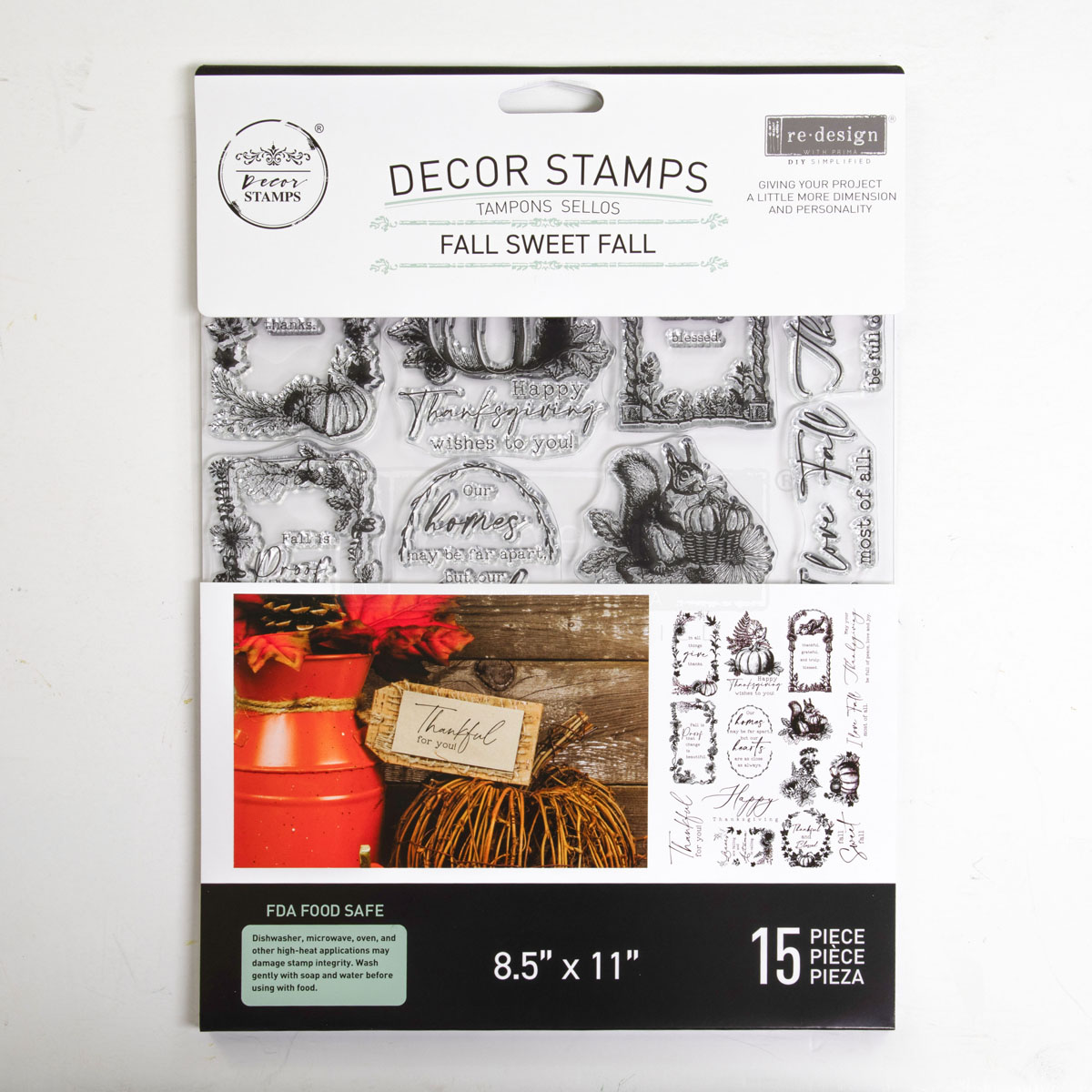 Decor Clear Stamp – Fall Sweet Fall – 8.5×11 sheet size