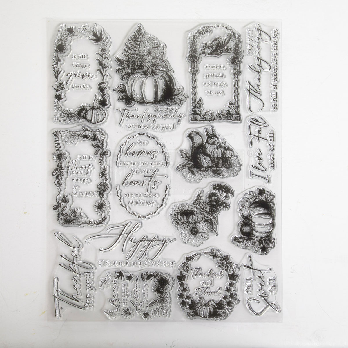 Decor Clear Stamp – Fall Sweet Fall – 8.5×11 sheet size