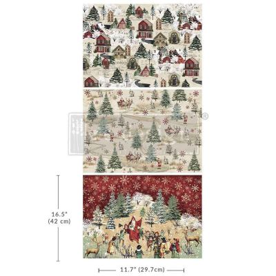 A3 Decoupage Fiber Pack – Whimsical Woodland – 3 sheets, 11.7″x16.5″ each