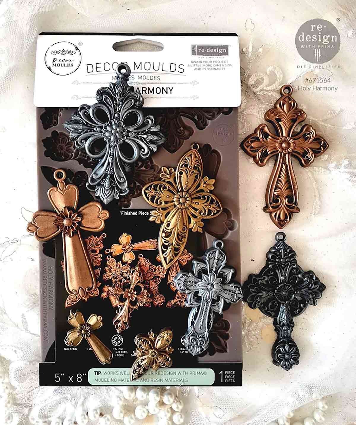Decor Moulds® – Holy Harmony – 1 pc, 5″x8″x8mm Copyright #VA0002439599