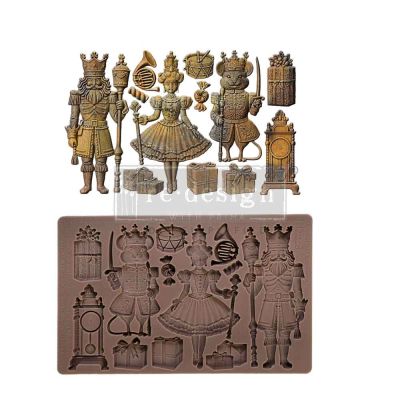 Decor Moulds® – Nutcracker Party – 1 pc, 5″x8″x8mm Copyright #VA0002439736