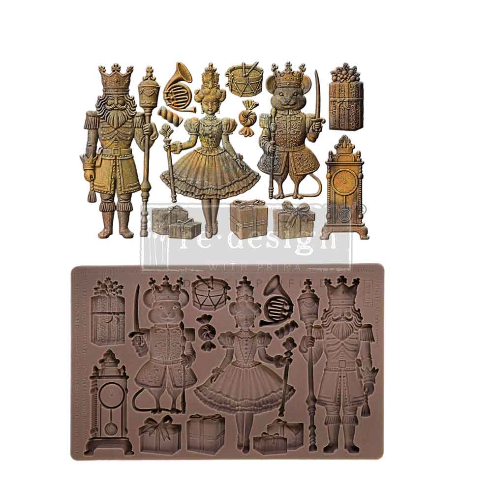 Decor Moulds® – Nutcracker Party – 1 pc, 5″x8″x8mm Copyright #VA0002439736