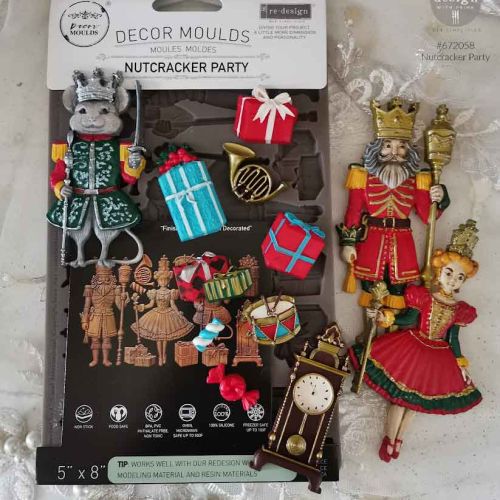 Decor Moulds® – Nutcracker Party – 1 pc, 5″x8″x8mm Copyright #VA0002439736